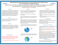 Helping Diabetic Patients Achieve Glycemic Control: Barriers to the Transition of Care from an Inpatient to Outpatient Setting