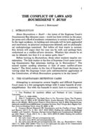 The conflict of laws and Boumediene v. Bush