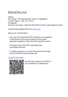 Wave/particle tension in negotiation