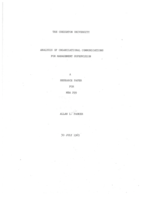 Analysis of Organizational Communications for Management Supervision