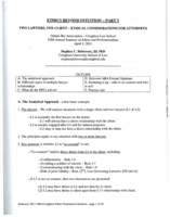 Two lawyers, one client: Ethical considerations for attorneys