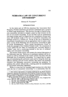Nebraska law of concurrent ownership