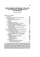 Daubert handbook: The case, its essential dilemma, and its progeny