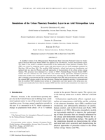 Simulations of the urban planetary boundary layer in an arid metropolitan area