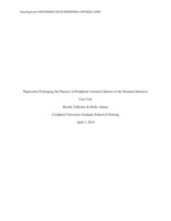 Papaverine Use in Peripheral Arterial Lines