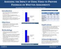 Assessing the Impact of Using Video to Provide Feedback on Written Assignments (poster 22)
