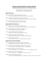 Taking professionalism to new heights: Mountaineering lessons for the practice of law