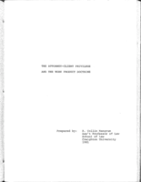 Attorney-client privilege and the work product doctrine