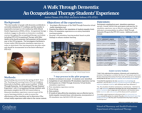 A Walk Through Dementia: An Occupational Therapy Student's Perspective (poster 12)