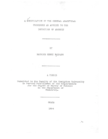 A Modification of the General Analytical Procedure as Applied to the Detection of Arsenic