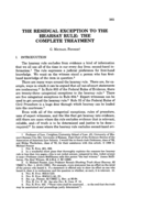 Residual exception to the hearsay rule: The complete treatment