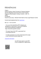 Hollow promises for pregnant students: How the regulations governing title IX fail to prevent pregnancy discrimination in school