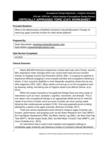 What is the effectiveness of modified constraint induced movement therapy for improving upper extremity function for adult stroke patients?