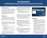 Any Questions? Facilitating Communication Between Distance Students and Instructors During Synchronous Lectures (poster 20)