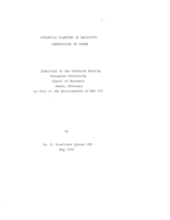 Financial Planning in Religious Communities of Women