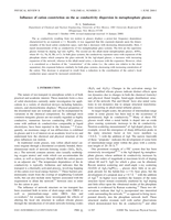 Influence of cation constriction on the ac conductivity dispersion in metaphosphate glasses