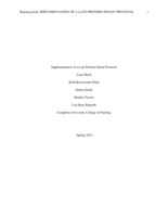 Implementation of a Late Preterm Infant Protocol