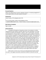 What is the effectiveness of sensory integration therapy on increasing engagement in school-aged children with autism spectrum disorder?