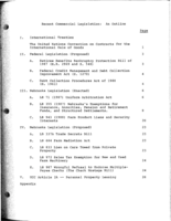 Recent commercial legislation