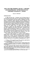 Erie and the federal rules: A review and reappraisal after Burlington Northern Railroad v. Woods