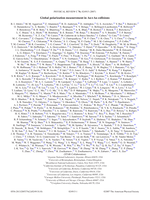 Global polarization measurement in Au + Au collisions