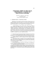Changing times in the legal profession: A survey of practicing lawyers