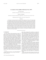 An analysis of the landfall of Hurricane Nora (1997)