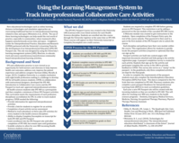 Using the Learning Management System to Track Collaborative Care Activities (poster 11)