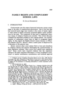 Family rights and compulsory school laws
