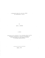 A Stability Study of Rates of Return on Stockholder's Equity