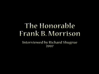Nebraska Governor Frank B. Morrison