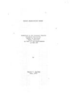 Matrix Organization Theory
