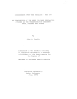 An Examination of the Need for Laws Regulating Strikes in the Transportation Industry: Past, Present and Future