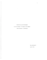 Evolution and Refinement of the Concept of Supply and Demand from Cournot to Marshall