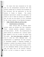 Commercial law problems of agriculture