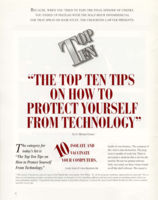 Top ten tips on how to protect yourself from technology