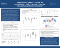 Improving the Candidacy Process in the Interdisciplinary Ed.D. Program in Leadership (poster 09)