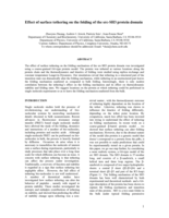 Effect of surface tethering on the folding of the src-SH3 protein domain