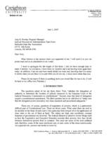 Opinion letter to the Nebraska Judicial Structure and Administration Task Force