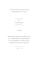 A Potentiometric Method for the Determination of Sulfate