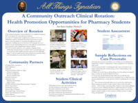 A Community Outreach Clinical Rotation: Health Promotion Opportunities for Pharmacy Students