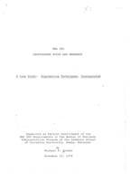 A Case Study: Engineering Techniques, Incorporated