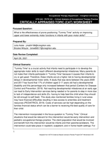What is the effectiveness of prone positioning “Tummy Time” activity on improving upper and lower extremity motor functions in infants with poor motor skills?