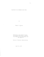 Valuation of an Untraded Bank Stock
