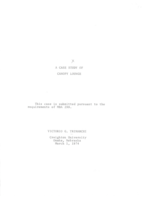 A Case Study of Canopy Lounge