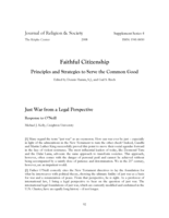 Just war from a legal perspective: Response to O'Neill