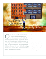 Law firm mergers: Is bigger really better?