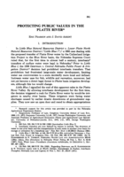 Protecting public values in the Platte River