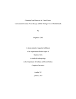 Obtaining Legal Status in the United States: Undocumented Latinas Near Chicago and the Strategic Use of Mental Health