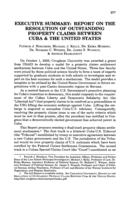 Executive summary: Report on the resolution of outstanding property claims between Cuba and the United States